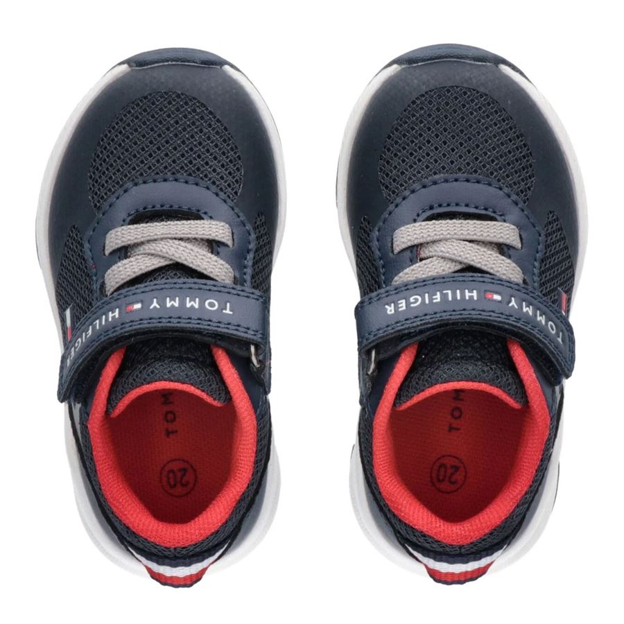 Sneaker Bassa Lacci e velcro da bambino Tommy Hilfiger | T1B9336661756X079X